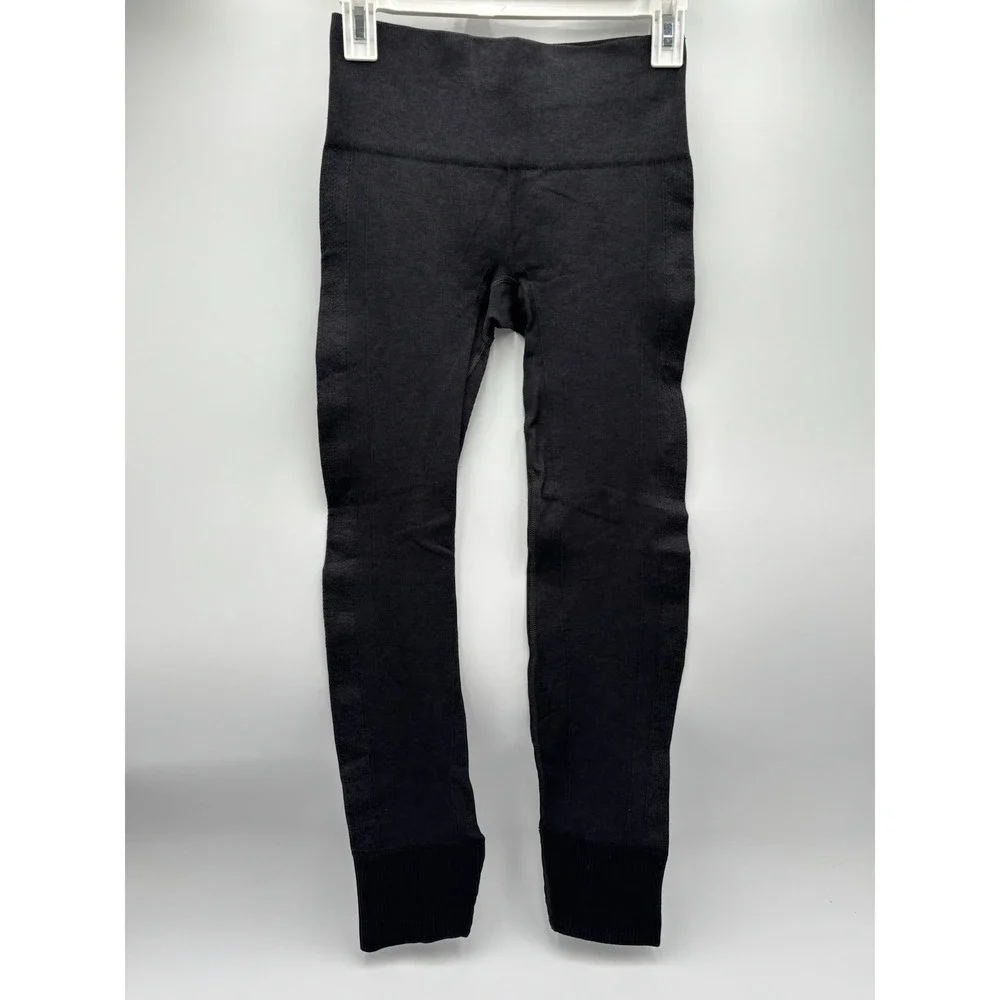 Lululemon Ebb to Street Leggings Women's Size 4 Black Seamless High Rise 27